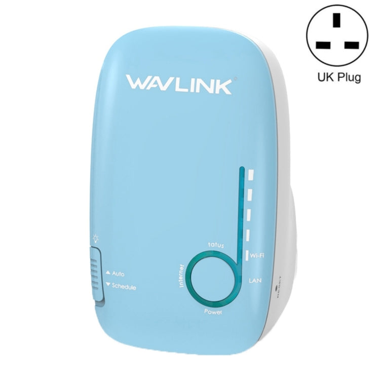 WAVLINK WN576K1 AC1200 Household WiFi Router Network Extender Dual Band Wireless Repeater, Plug:UK Plug (Blue) - Wireless Routers by WAVLINK | Online Shopping UK | buy2fix