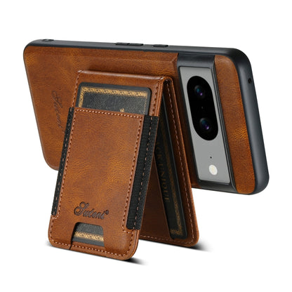 For Google Pixel 6 Suteni H17 Oil Eax Leather Detachable Wallet Phone Case(Brown) - Google Cases by Suteni | Online Shopping UK | buy2fix