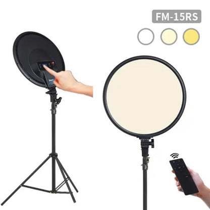 JMARY FM-15RS 40W Adjustable 15-inch Portrait Light Studio LED Round Fill Light(EU Plug) -  by Jmary | Online Shopping UK | buy2fix