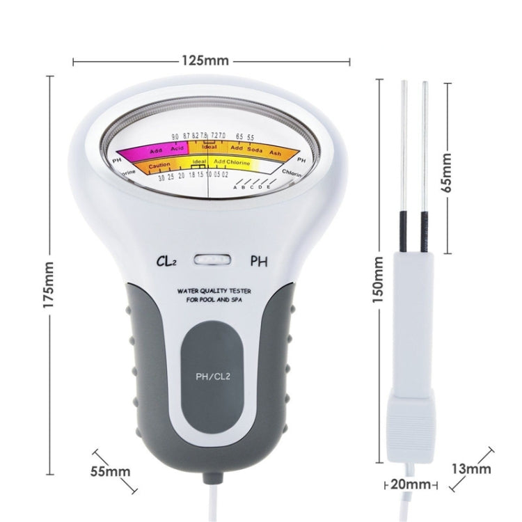 PC102 Swimming Pool Water Quality Tester PH Test Pen Chlorine Gas Water Quality Tester - Consumer Electronics by buy2fix | Online Shopping UK | buy2fix