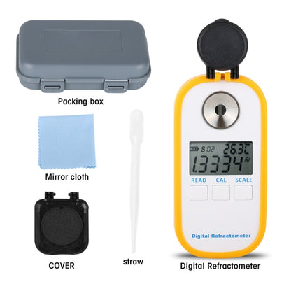 DR301 Digital Honey Refractometer Measuring Sugar Content Meter Range 090 Brix Refractometer Baume Honey Water Concentration Tool - Consumer Electronics by buy2fix | Online Shopping UK | buy2fix