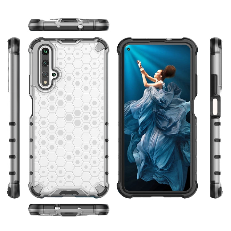 For Huawei Nova 5T Shockproof Honeycomb PC + TPU Case(Blue) - Mobile Accessories by buy2fix | Online Shopping UK | buy2fix