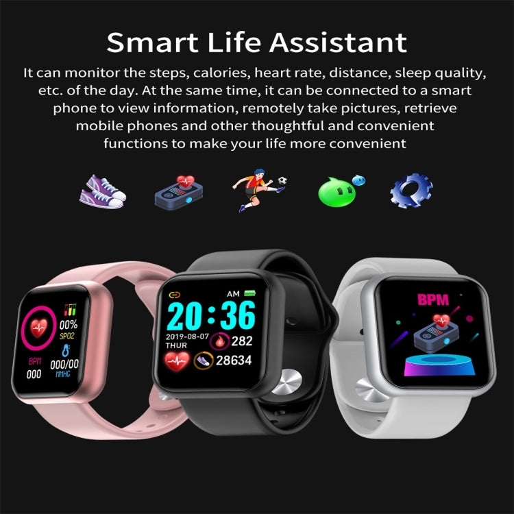 GM20 1.3inch IPS Color Screen Smart Watch IP67 Waterproof,Support Call Reminder /Heart Rate Monitoring/Blood Pressure Monitoring/Sedentary Reminder(Pink) - Smart Wear by buy2fix | Online Shopping UK | buy2fix