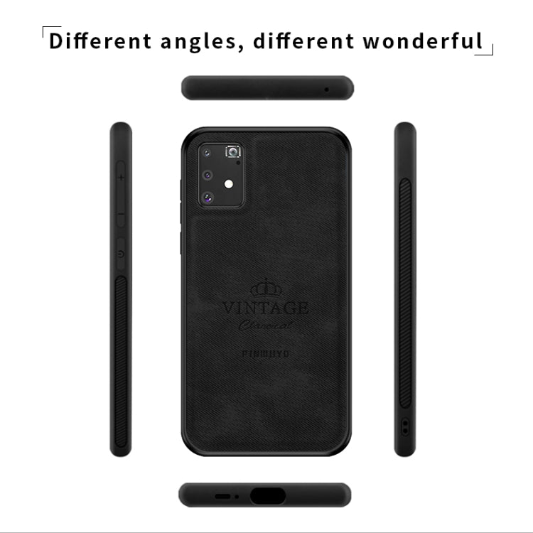 For Galaxy A91 / S10 Lite PINWUYO Zun Series PC + TPU + Skin Anti-fall All-inclusive Protective Case(Black) - Galaxy Phone Cases by PINWUYO | Online Shopping UK | buy2fix