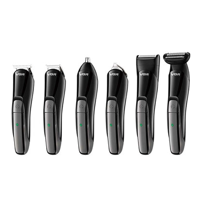 VGR V-012 5W 6 in 1 Electric Hair Clipper, Plug Type: EU Plug - Hair Trimmer by VGR | Online Shopping UK | buy2fix