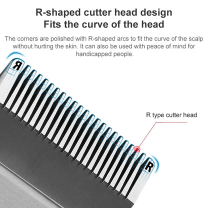 VGR V-018 10W Retro Oil Head Gradient Hair Clipper, Plug Type: EU Plug - Hair Trimmer by VGR | Online Shopping UK | buy2fix