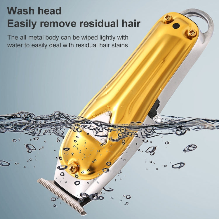 VGR V-057 8W USB Metal Professional Oil Head Push White Hair Clipper - Hair Trimmer by VGR | Online Shopping UK | buy2fix