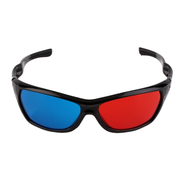 2 PCS Universal 3D Plastic Glasses Black Frame 3D Visoin Glass For Dimensional Anaglyph Movie Game DVD Video - Consumer Electronics by buy2fix | Online Shopping UK | buy2fix
