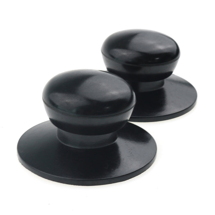 2 PCS Universal Pot Lid Handle Cap Hat Stainless Steel Fitting(Black) - Home & Garden by buy2fix | Online Shopping UK | buy2fix