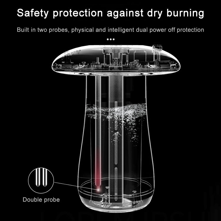 Mushroom Aromatherapy Night Light Bedroom Bedside Sleep Air Humidifier Sleep Aid Lamp Automatic Alcohol Sprayer(Pink) - Home & Garden by buy2fix | Online Shopping UK | buy2fix
