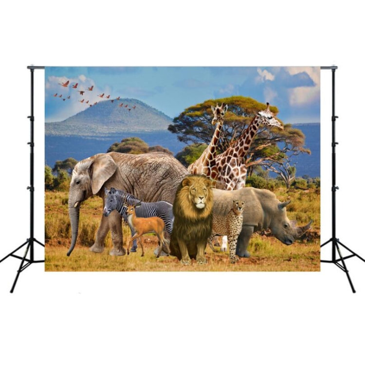 2.1m x 1.5m Grassland Lion Animal Photography Background Cloth(W105) - Camera Accessories by buy2fix | Online Shopping UK | buy2fix