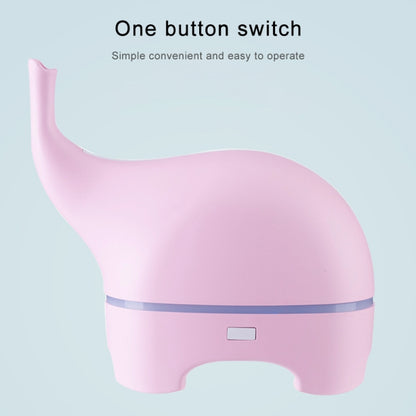 Mini Elephant Style 2.4MHz Ultrasound Household Air Purification USB Charging LED Light Humidifying Aromatherapy Purifier, Size:165x77.4x155 mm(Pink) - Home & Garden by buy2fix | Online Shopping UK | buy2fix