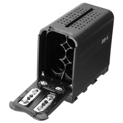 BB-6 AA Battery Box To F970 Box Universal Battery Box for LED Camera Light Fill Light - Consumer Electronics by buy2fix | Online Shopping UK | buy2fix