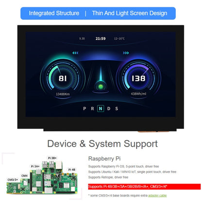 Waveshare 5 Inch DSI Display, 800 × 480 Pixel, IPS Display Panel, Style:Touch Display - Consumer Electronics by Waveshare | Online Shopping UK | buy2fix