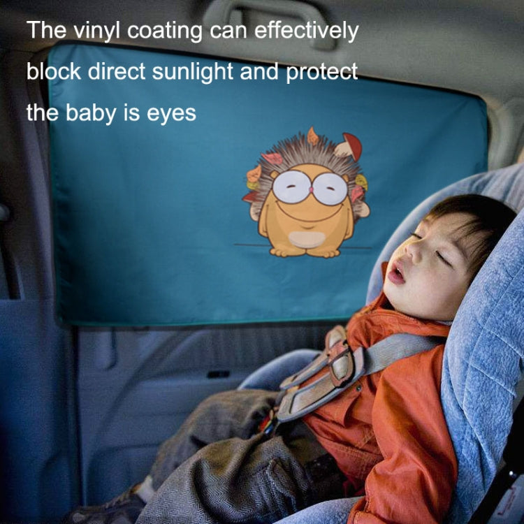 1 Pair Car Window Magnet Sunshade Curtain Heat Insulation Sun Block(Catman) - In Car by buy2fix | Online Shopping UK | buy2fix