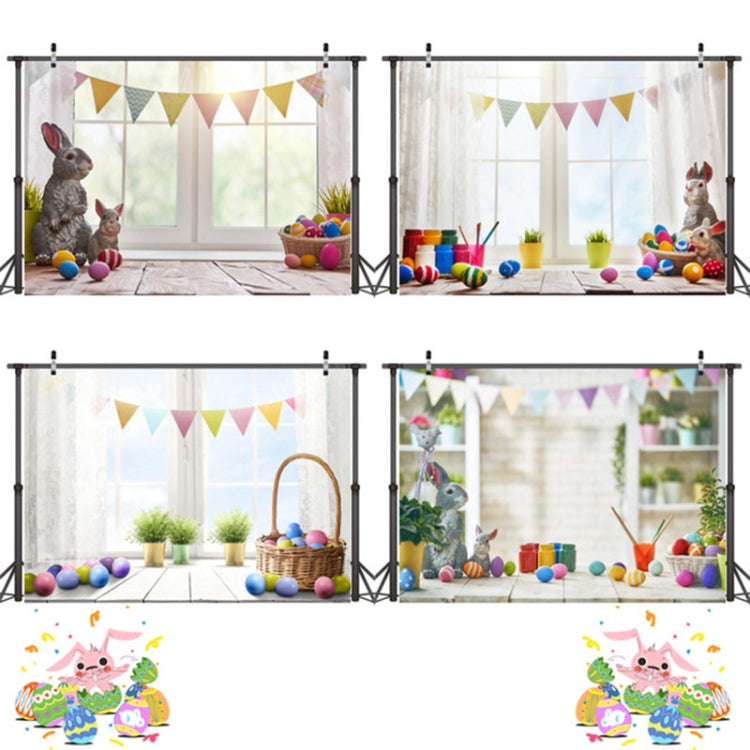 2.1m x 1.5m Easter Bunny Children Birthday Party Cartoon Photography Background Cloth(W-113) - Camera Accessories by buy2fix | Online Shopping UK | buy2fix