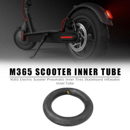 2 PCS For Xiaomi Mijia M365 Electric Scooter 8.5 inch Rubber Padded Tire Inner Tube with Valve Cover(Black) - Outdoor & Sports by buy2fix | Online Shopping UK | buy2fix