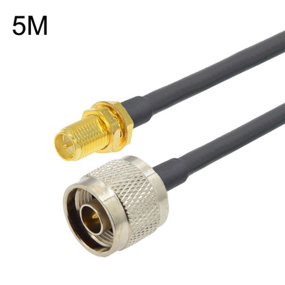 RP-SMA Female To N Male RG58 Coaxial Adapter Cable, Cable Length:5m - Connectors by buy2fix | Online Shopping UK | buy2fix