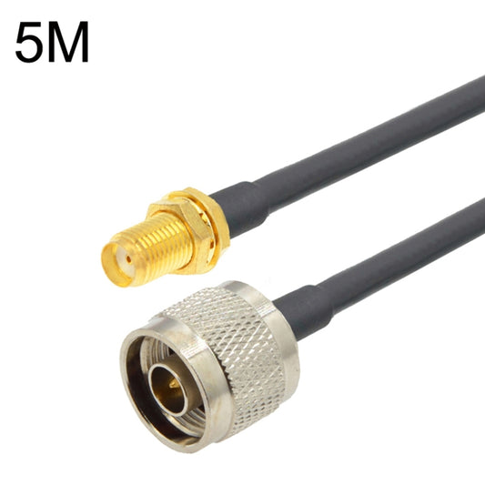 SMA Female To N Male RG58 Coaxial Adapter Cable, Cable Length:5m - Connectors by buy2fix | Online Shopping UK | buy2fix