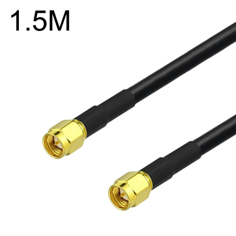 SMA Male To SMA Male RG58 Coaxial Adapter Cable, Cable Length:1.5m - Connectors by buy2fix | Online Shopping UK | buy2fix