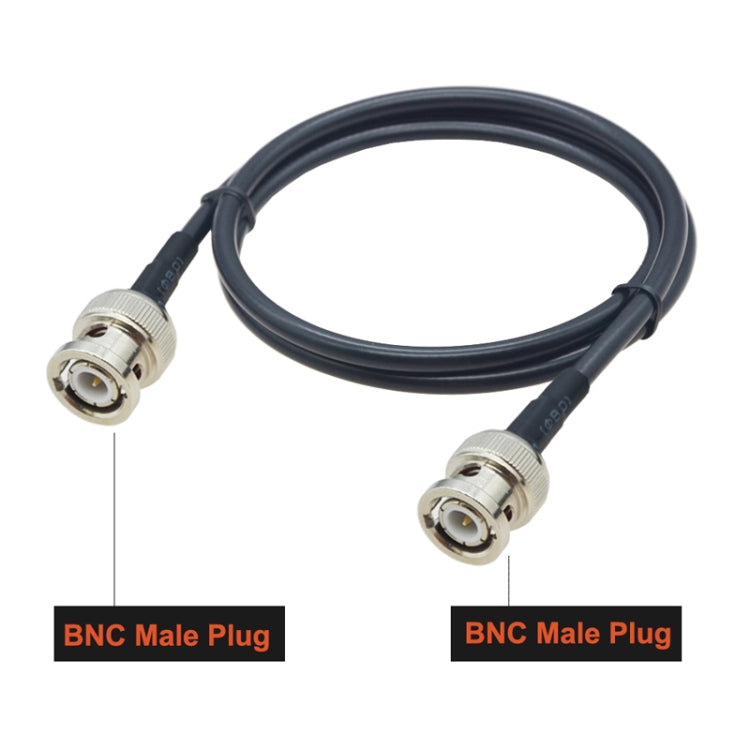 BNC Male To BNC Male RG58 Coaxial Adapter Cable, Cable Length:0.5m - Connectors by buy2fix | Online Shopping UK | buy2fix