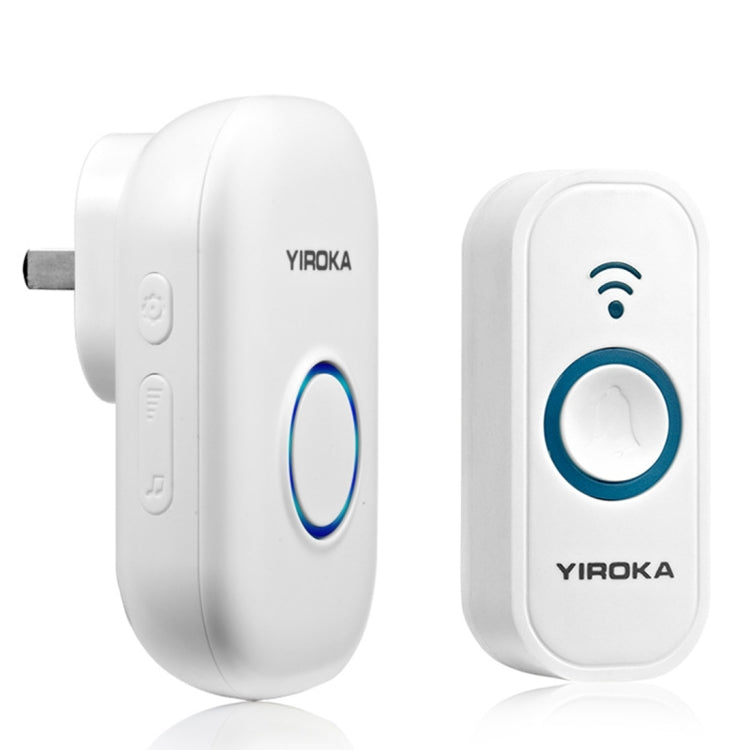 Yiroka Wireless Doorbell Smart Doorbell Digital Doorbell for the Elderly, Plug type:EU Plug - Security by Yiroka | Online Shopping UK | buy2fix