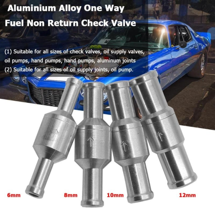 Car Aluminum Alloy Gasoline Fuel Check Valve, Size:M6(Silver) - In Car by buy2fix | Online Shopping UK | buy2fix