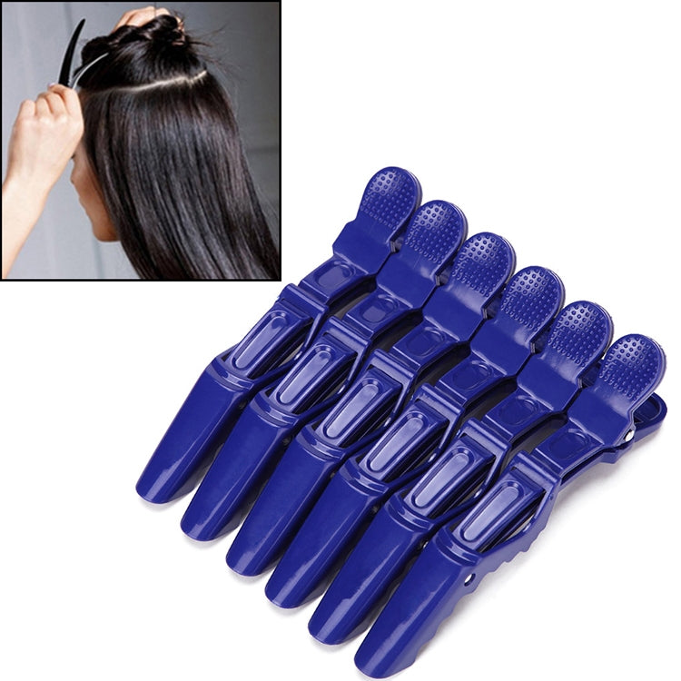 6 PCS Hair Not Easy to Slip off Hair Salon Barber Shop Style Partition Special Clip Hair Tools(Blue) - Hair Trimmer by buy2fix | Online Shopping UK | buy2fix