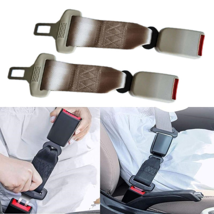 2 PCS Child And Pregnant Woman Car Seat Belt Extender, Length:26cm(Beige) - In Car by buy2fix | Online Shopping UK | buy2fix