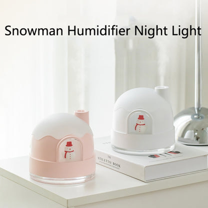 ZAY-H006 Plug-in Snowman Humidifier Night Light USB Mute Cute Desktop Air Mini Atomizer Air Humidifier(White) - Home & Garden by buy2fix | Online Shopping UK | buy2fix