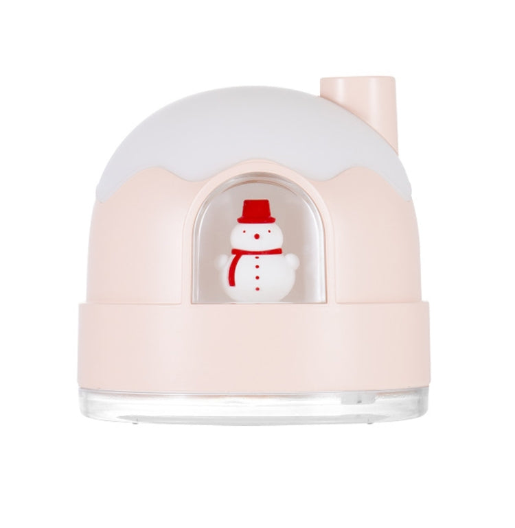ZAY-H006 Charge Snowman Humidifier Night Light USB Mute Cute Desktop Air Mini Atomizer Air Humidifier(Pink) - Home & Garden by buy2fix | Online Shopping UK | buy2fix
