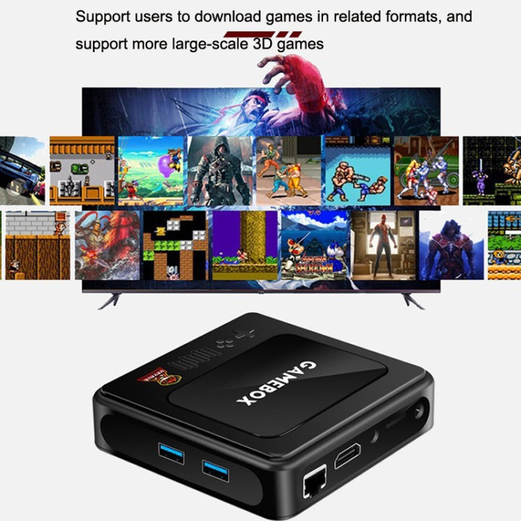 GD10 256G Built-In 60000+ Games Dual System Set-Top Box 3D Home 4K HD  TV Game Console Box EU Plug(Black) - Pocket Console by buy2fix | Online Shopping UK | buy2fix