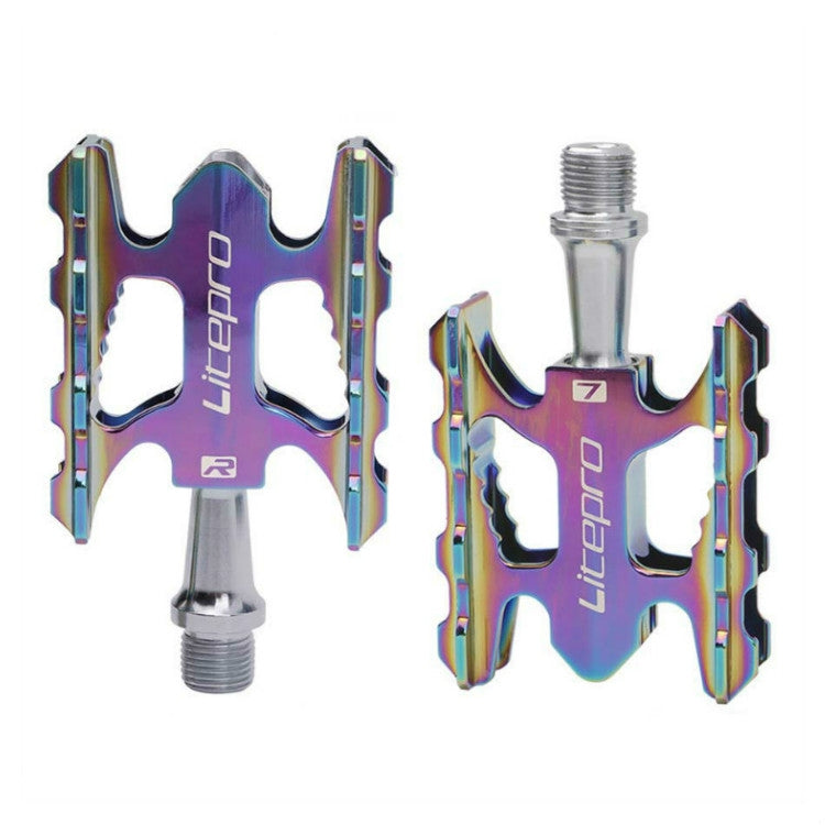 Litepro Ultralight Folding Bike Pedal K3 Bicycle Pedal, Color:Electroplating Colorful - Outdoor & Sports by Litepro | Online Shopping UK | buy2fix