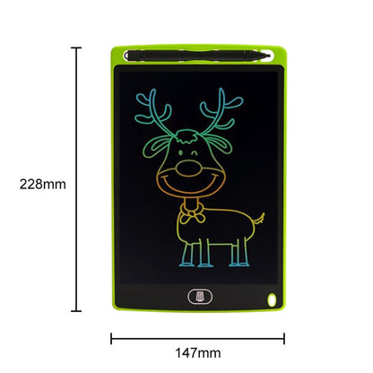 8.5 inch LCD Handwriting Board Children Drawing Graffiti Handwriting Board, Style:Colorful, Frame Color:Green - Consumer Electronics by buy2fix | Online Shopping UK | buy2fix