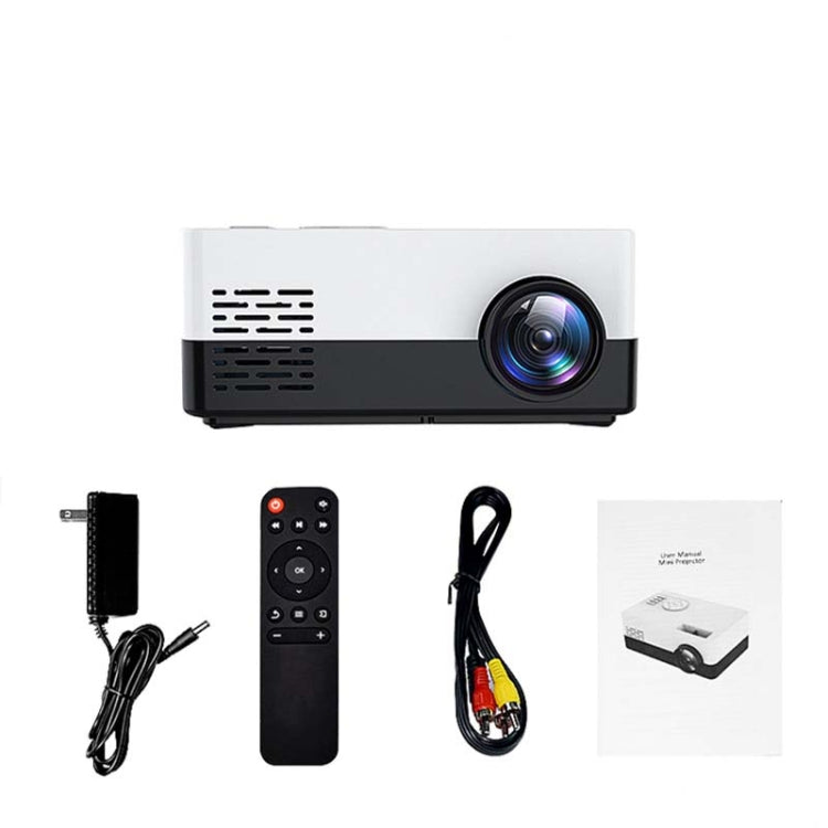 S261/J16 Home Mini HD 1080P Portable LED Projector, Support TF Card / AV / U Disk, Plug Specification:AU Plug(Yellow White) - Consumer Electronics by buy2fix | Online Shopping UK | buy2fix