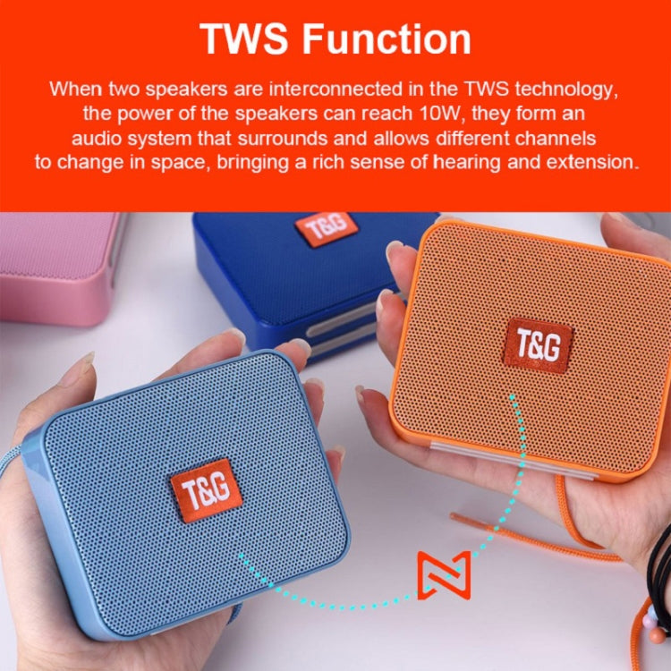 T&G TG166 Color Portable Wireless Bluetooth Small Speaker(Orange) - Mini Speaker by T&G | Online Shopping UK | buy2fix