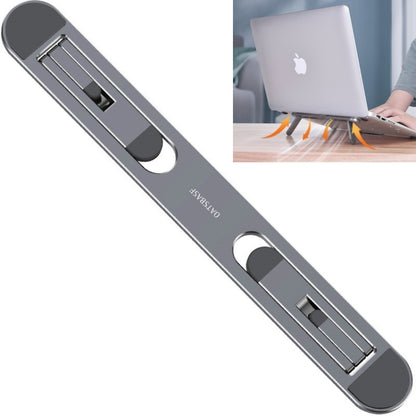 Oatsbasf Portable Storage Foldable Notebook Computer Bracket Heightening Fan Heater(Gray) - Computer & Networking by buy2fix | Online Shopping UK | buy2fix