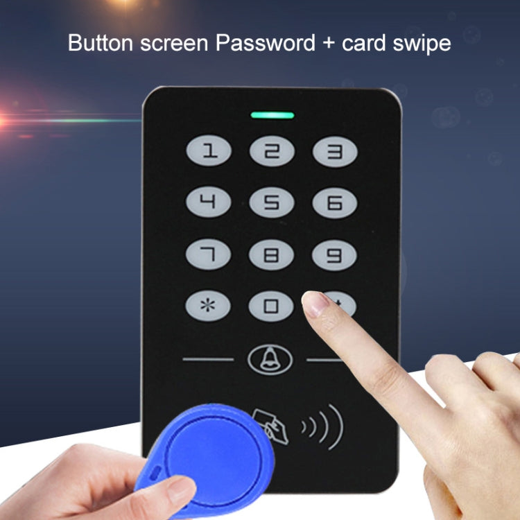 Simple IDIC Card Access Control All-in-one Machine Key Touch Access Control Controller Induction Card  Password, Style:A1-Physical Buttons - Security by buy2fix | Online Shopping UK | buy2fix