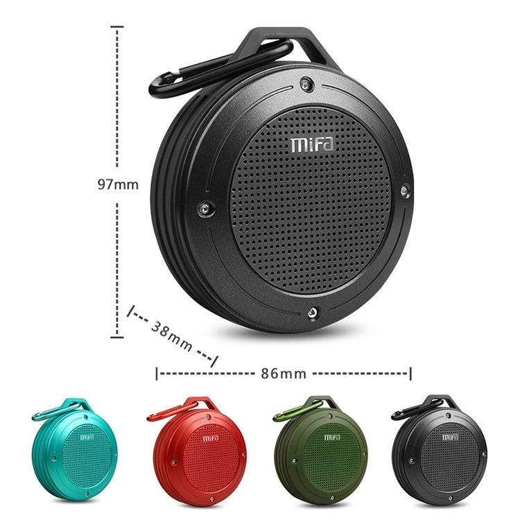 mifa IXP6 Waterproof Mini Portable Bass Wireless Bluetooth Speaker Built-in Mic(Silver grey) - Mini Speaker by buy2fix | Online Shopping UK | buy2fix