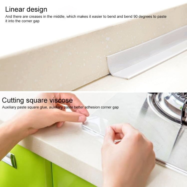 Durable PVC Material Waterproof Mold Proof Adhesive Tape  Kitchen Bathroom Wall Sealing Tape, Width:2.2cm x 3.2m(White) - Home & Garden by buy2fix | Online Shopping UK | buy2fix