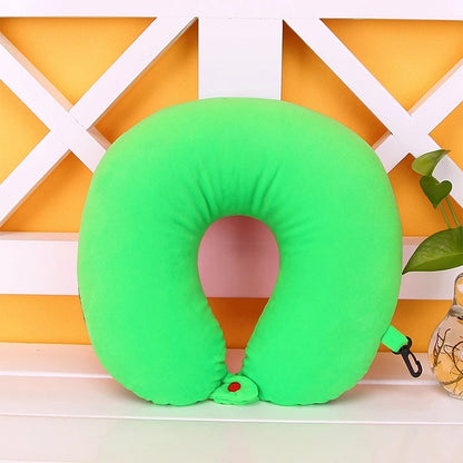 Fruit U Shaped Travel Pillow Nanoparticles Neck Pillow Car Pillows Soft Cushion Home Textile(Lime) - Cushions & Pillows by buy2fix | Online Shopping UK | buy2fix