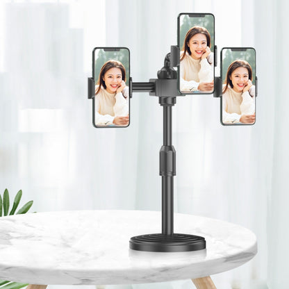 2 PCS Desktop Universal Retractable Multifunctional Mobile Phone Live Broadcast Stand, Specification: Three Positions - Consumer Electronics by buy2fix | Online Shopping UK | buy2fix