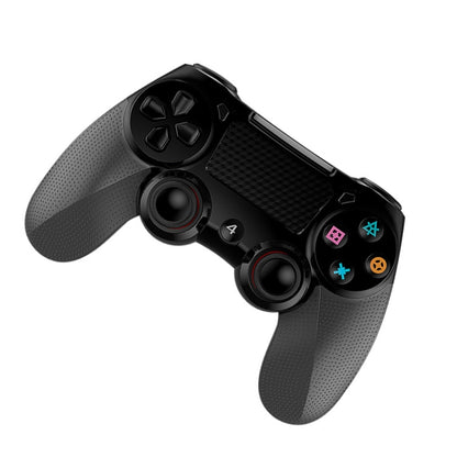 2 PCS Bluetooth Wireless Gamepad Touch Screen With Light Audio Dual Vibration Controller For PS4(Black) - Gamepads by buy2fix | Online Shopping UK | buy2fix