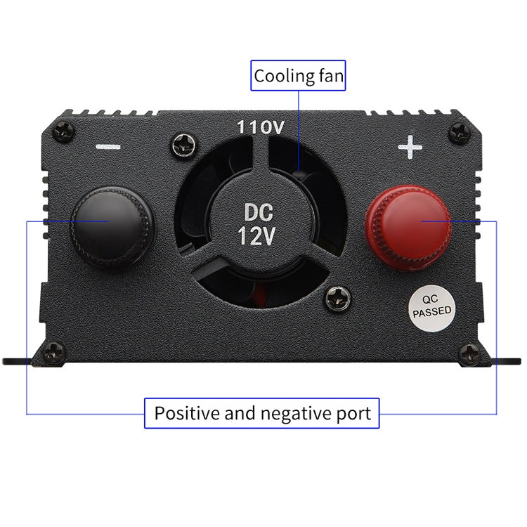 XUYUAN 6000W Car Inverter LCD Display Converter, US Plug, Specification: 12V-110V - Modified Square Wave by buy2fix | Online Shopping UK | buy2fix