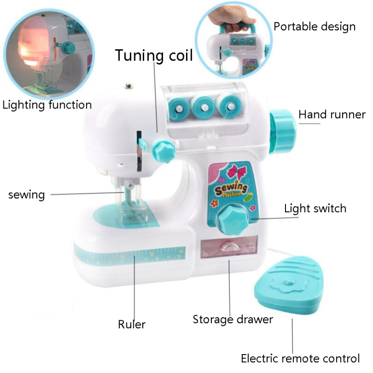 7923 Small Size Girls Electric Sewing Machine Small Home Appliances Toys Children Play House Toy - Pretend Play Toys by buy2fix | Online Shopping UK | buy2fix