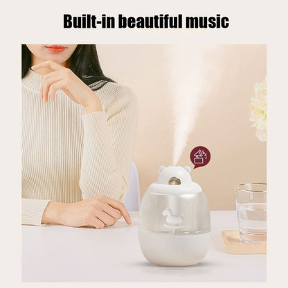 MJ010 USB Air Humidifier Home Small Bedroom Desktop Carousel Air Humidifier with Music Box, Product specifications: Battery Type(Green) - Home & Garden by buy2fix | Online Shopping UK | buy2fix