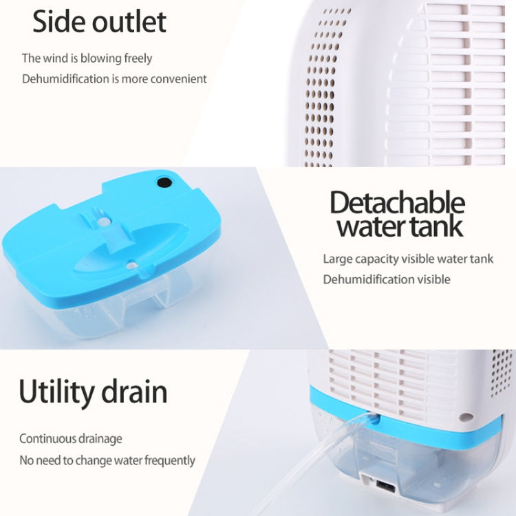 GZ-1901 Semiconductor Mini Dehumidifier Household Small Dehumidifier Bedroom Dehumidifier Moisture Absorber, Product specification: EU Plug(Fresh Blue) - Home & Garden by buy2fix | Online Shopping UK | buy2fix