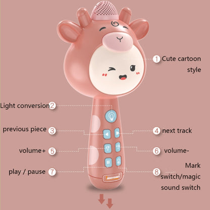 Children Wireless Singing Microphone Early Education Toys, Colour: Pink - Microphone by buy2fix | Online Shopping UK | buy2fix