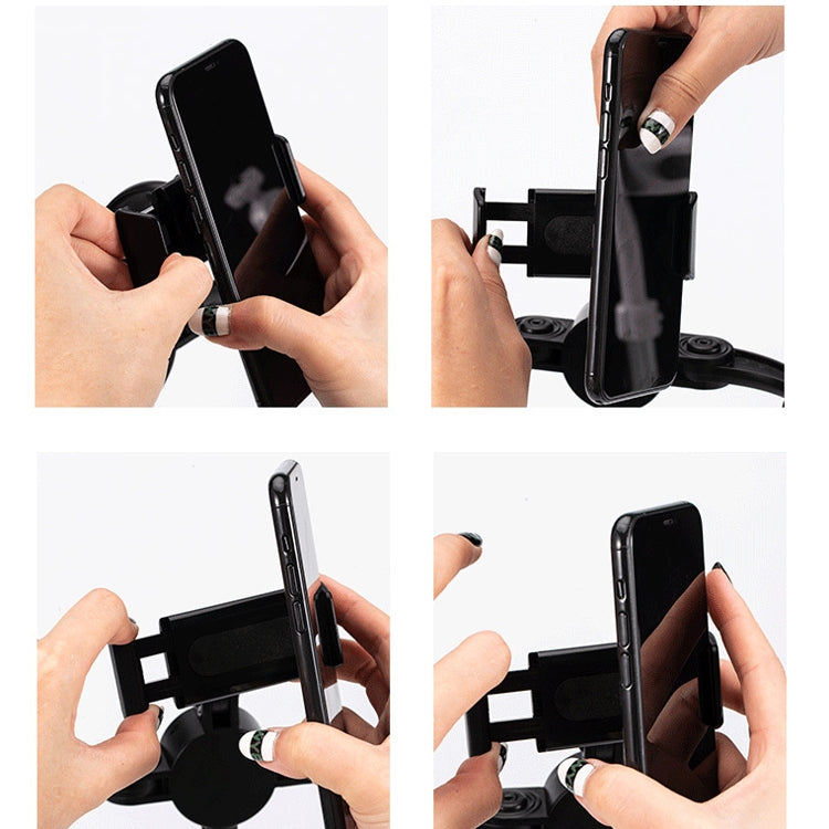 Telescopic Adjustment Live Frame Desktop Tablet Mobile Phone Bracket, Specification: K06 Three-seat  (Black) - Stand by buy2fix | Online Shopping UK | buy2fix