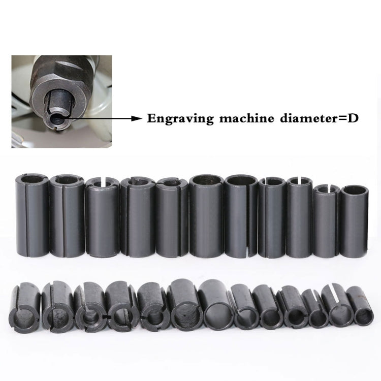 13 PCS/Set Milling Cutter Conversion Chuck Engraving Machine Trimmer Electric Wood Milling Connector - Others by buy2fix | Online Shopping UK | buy2fix